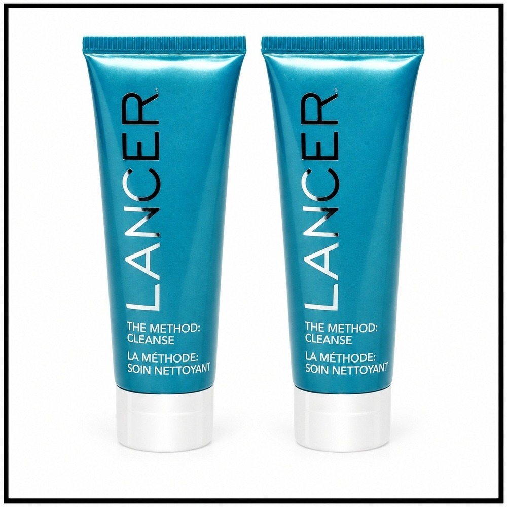 2 x Lancer The Method CLEANSE 0.5 oz. 15 ml. New travel size